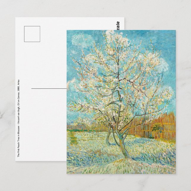 Vincent van Gogh - Pink Peach Tree in Blossom Postcard (Front/Back)