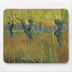 Vincent van Gogh Pollarded Willows, Setting Sun Mouse Pad