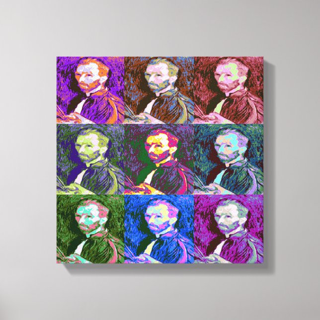 Vincent van Gogh Pop Art Canvas Print (Front)