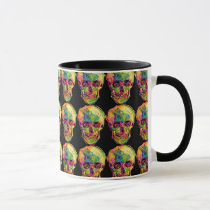 Vincent Van Gogh - Pop Art Halloween Skull Mug
