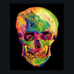 Vincent Van Gogh - Pop Art Halloween Skull Poster<br><div class="desc">Oil on canvas from 1887 transformed into an original psychedelic pop art skull. Great for Halloween or just freaking people out. Unlike similar stores, Art Lover's Cafe features classic, high resolution works of art that have been carefully restored, colour-balanced & retouched to remove spots & artifacts commonly found in most...</div>