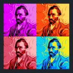 Vincent Van Gogh Pop Art Poster<br><div class="desc">A fun pop art Vincent Van Gogh design.</div>
