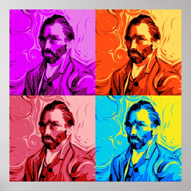 Vincent Van Gogh Pop Art Poster (Front)