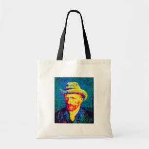 Vincent Van Gogh - Pop Art Self Portrait With Hat Tote Bag