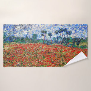 Vincent van Gogh - Poppy Field Bath Towel Set