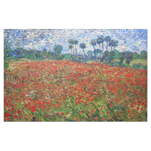 Vincent van Gogh - Poppy Field Fabric