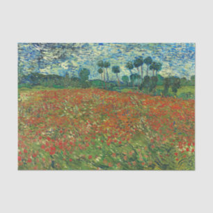 Vincent Van Gogh Poppy Field Floral Vintage Art Tissue Paper
