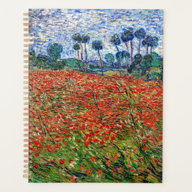 Vincent van Gogh - Poppy Field Planner (Front)