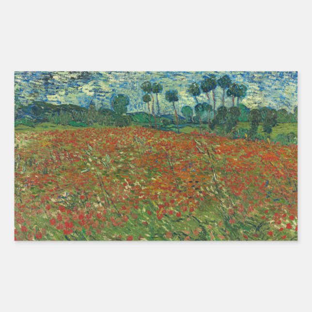 Vincent van Gogh - Poppy Field Sticker (Front)