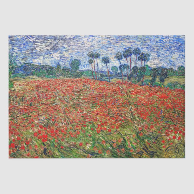 Vincent van Gogh - Poppy Field Tissue Paper (Front)