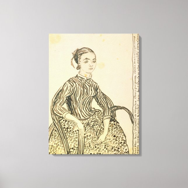 Vincent van Gogh | Portrait of a Young Girl, 1888 Canvas Print (Front)