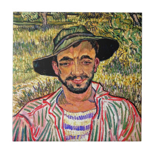 Vincent Van Gogh - Portrait Of A Young Peasant Tile