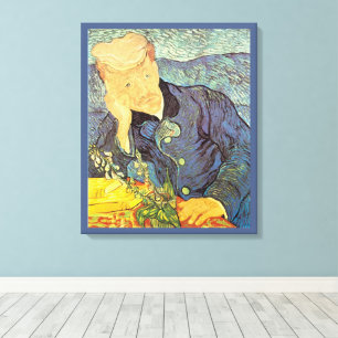 Vincent van Gogh - Portrait of Doctor Gachet Canvas Print