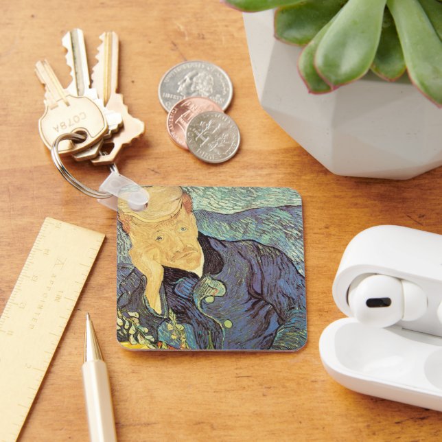 Vincent van Gogh - Portrait of Doctor Gachet Keychain (Desk)