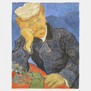 Vincent Van Gogh - Portrait of Doctor Paul Gachet Fleece Blanket