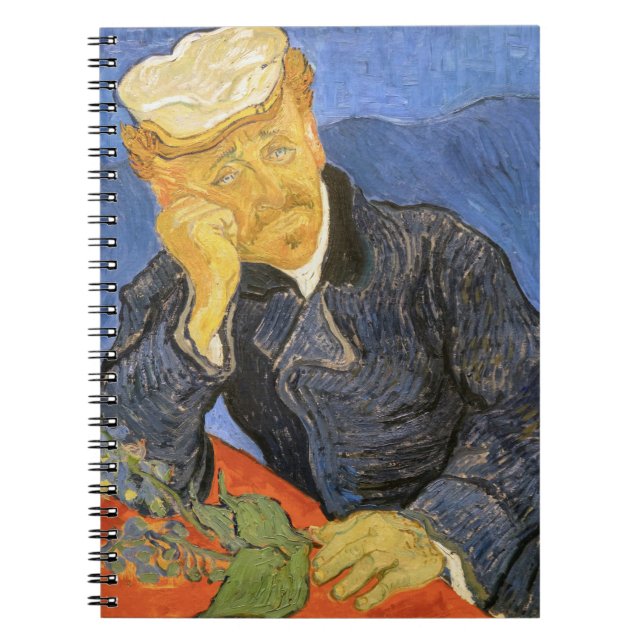 Vincent Van Gogh - Portrait of Doctor Paul Gachet Notebook (Front)