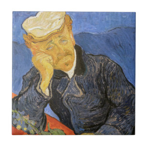Vincent Van Gogh - Portrait of Doctor Paul Gachet Tile
