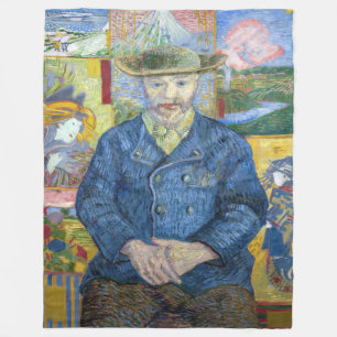 Vincent van Gogh - Portrait of Pere Tanguy Fleece Blanket
