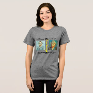 Vincent Van Gogh - portraits T-shirt Tri-Blend Shirt