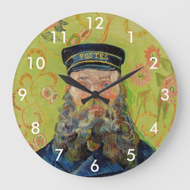Vincent Van Gogh - Postman Joseph Roulin Large Clock (Front)