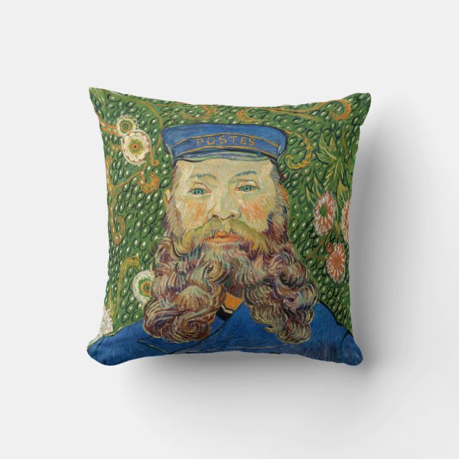 Vincent Van Gogh - Postman Joseph Roulin Throw Pillow (Front)