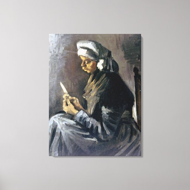 Vincent van Gogh Potato Peeler Canvas Print (Front)