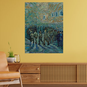 Vincent van Gogh Prisoners Exercising Fine Art Poster