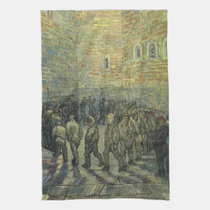 Vincent van Gogh - Prisoners Exercising Kitchen Towel