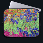 vincent van gogh purple irises laptop sleeve<br><div class="desc">Van Gogh purple irises.   Digitally enhanced by PixDezines.
com.   All rights reserved</div>