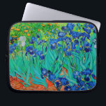 vincent van gogh purple irises laptop sleeve<br><div class="desc">Van Gogh purple irises.   Digitally enhanced by PixDezines.
com.   All rights reserved</div>