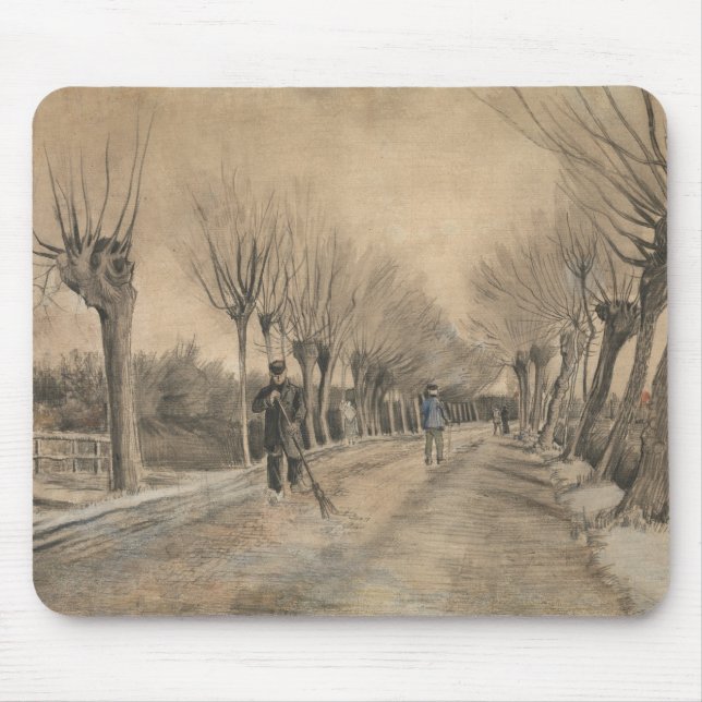 Vincent van Gogh - Road in Etten Mouse Pad (Front)