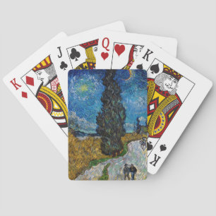 Vincent van Gogh - Road with Cypress and Star Playing Cards