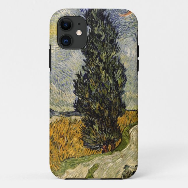 Vincent van Gogh | Road with Cypresses, 1890 Case-Mate iPhone Case (Back)