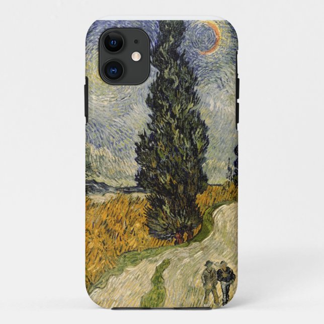 Vincent van Gogh | Road with Cypresses, 1890 Case-Mate iPhone Case (Back)