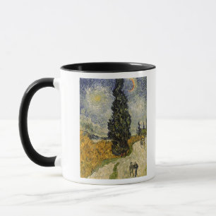 Vincent van Gogh Road with Cypresses, 1890 Mug