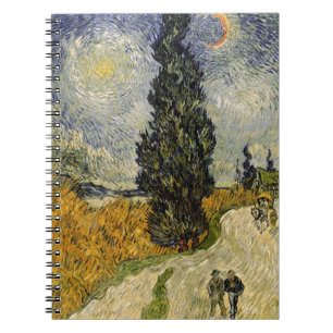 Vincent van Gogh   Road with Cypresses, 1890 Notebook