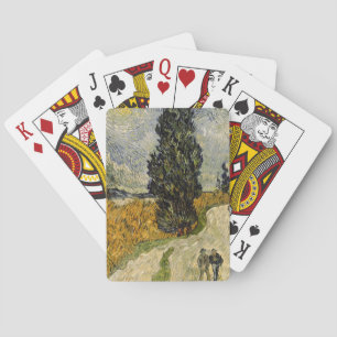 Vincent van Gogh   Road with Cypresses, 1890 Playing Cards