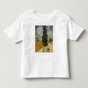 Vincent van Gogh Road with Cypresses, 1890 Toddler T-shirt