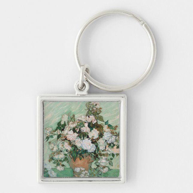 Vincent van Gogh | Roses, 1890 Keychain (Front)
