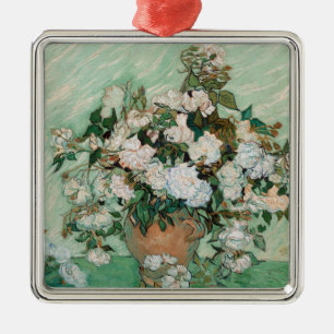 Vincent van Gogh Roses, 1890 Metal Ornament