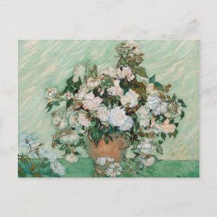 Vincent van Gogh   Roses, 1890 Postcard