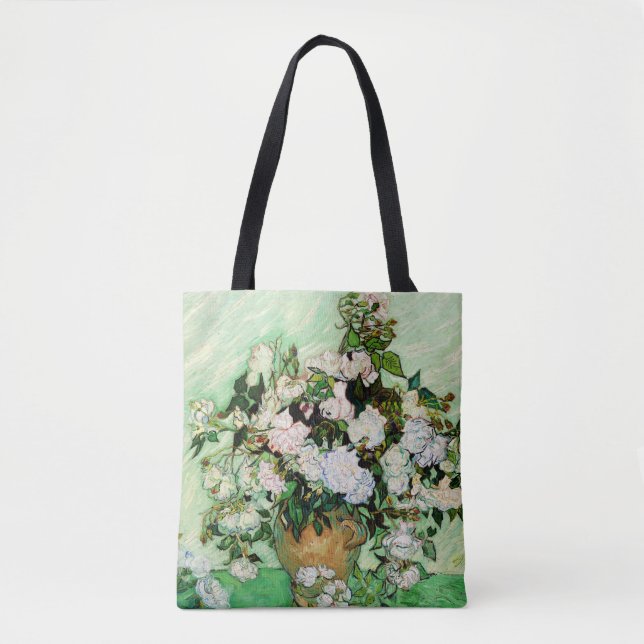 Vincent Van Gogh Roses (1890) Tote Bag (Front)