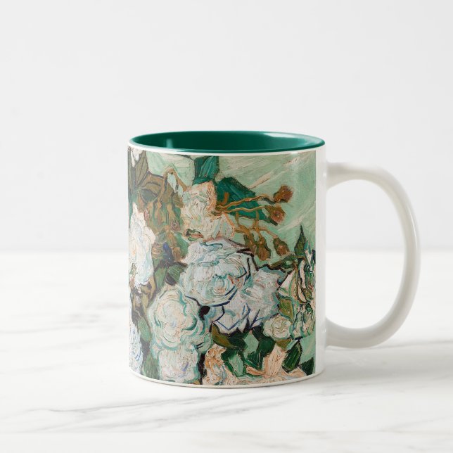 Vincent van Gogh | Roses, 1890 Two-Tone Coffee Mug (Right)
