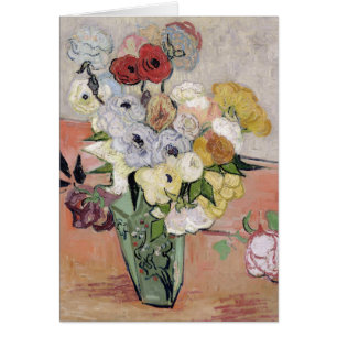 Vincent van Gogh Roses and Anemones, 1890