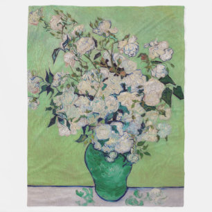 Vincent van Gogh - Roses Fleece Blanket