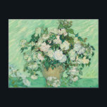 Vincent van Gogh Roses Impressionist Holiday Postcard<br><div class="desc">Vincent van Gogh's painting "Roses",  painted in 1890.</div>
