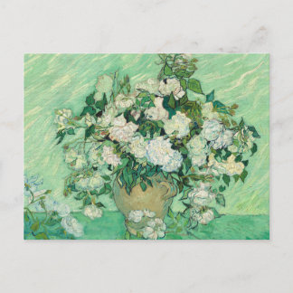 Vincent van Gogh Roses Impressionist Holiday Postcard