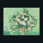 Vincent van Gogh Roses Impressionist Postcard<br><div class="desc">Vincent van Gogh's painting "Roses",  painted in 1890.</div>