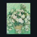 Vincent van Gogh Roses Impressionist Postcard<br><div class="desc">Vincent van Gogh's painting "Roses",  painted in 1890.</div>