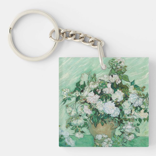 Vincent van Gogh - Roses Keychain (Front)